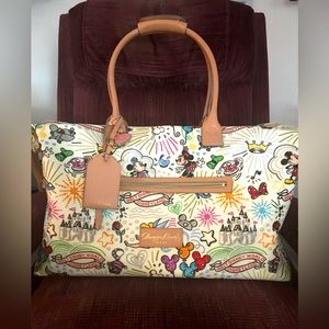 DISNEY Dooney & Bourke Sketch v2 Weekender Large Duffel (RARE)